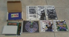 SEGA Saturn V2 Black Console w/ game lot, light guns, Replay & 8MEG carts TESTED