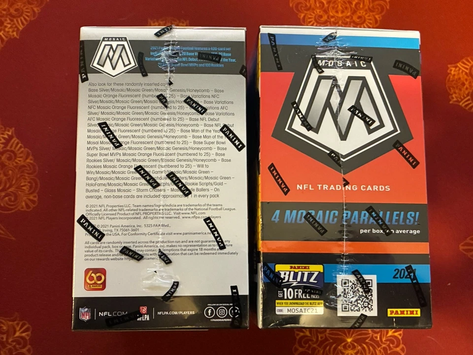 Lot of 2 - 2021 Mosaic Football Blaster Box Factory Sealed NFL - Image 2 of 2