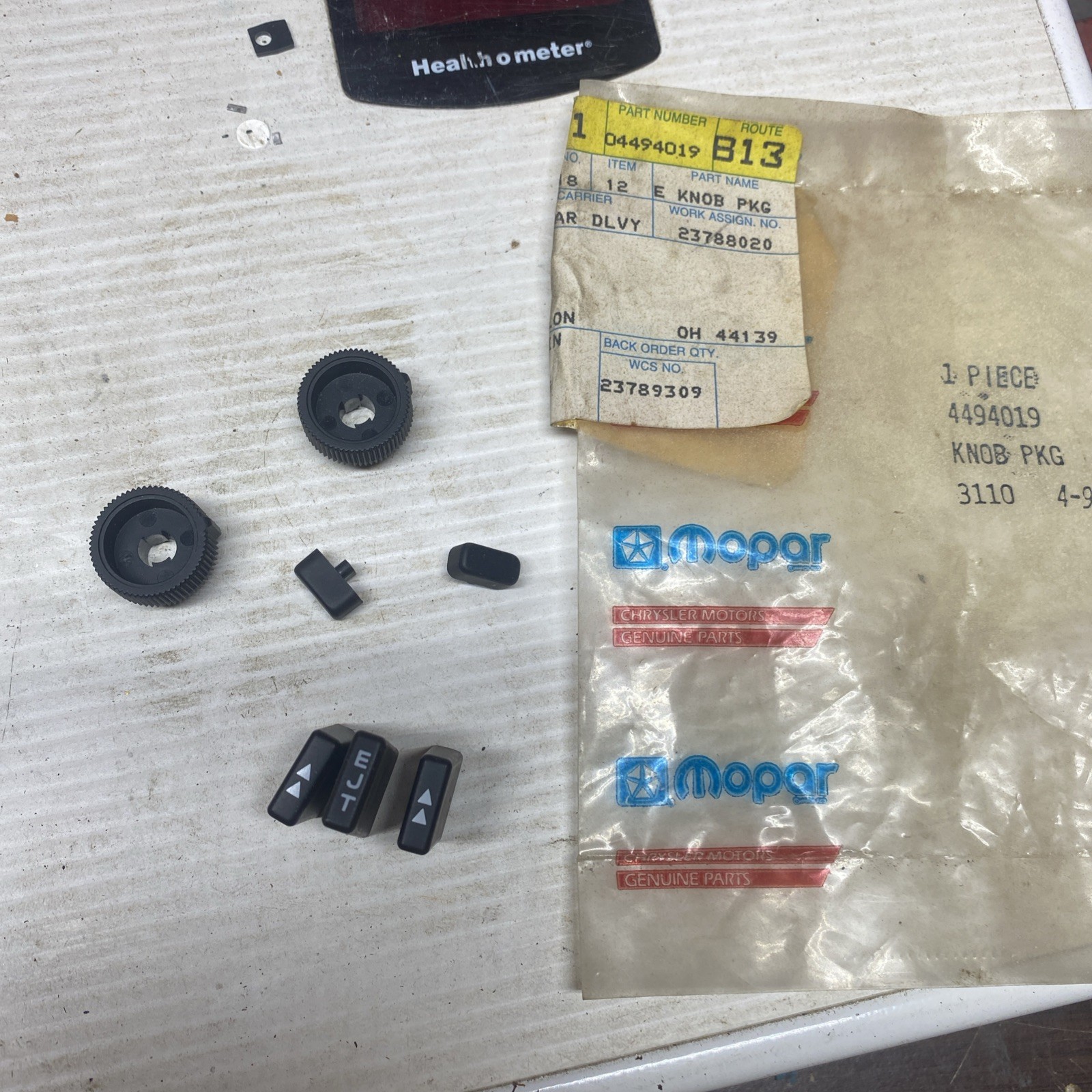 OEM Factory Mopar 4494019 Radio Cassette Knob Dodge Jeep Plymouth Chrysler