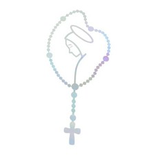 Reflective Bumper Decal Square Sister of The Cross 2.36"x5.12" Colorful Laser