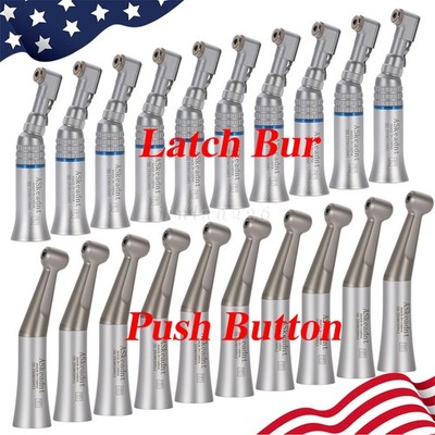 NSK Style Dental Slow Low Speed Handpiece Contra Angle Push Button /Latch type