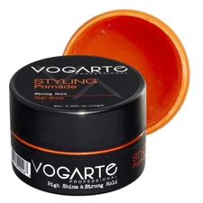 Vogarte Hair Styling Pomade for Men, Strong Hold with Medium Shine, Water-Bas...