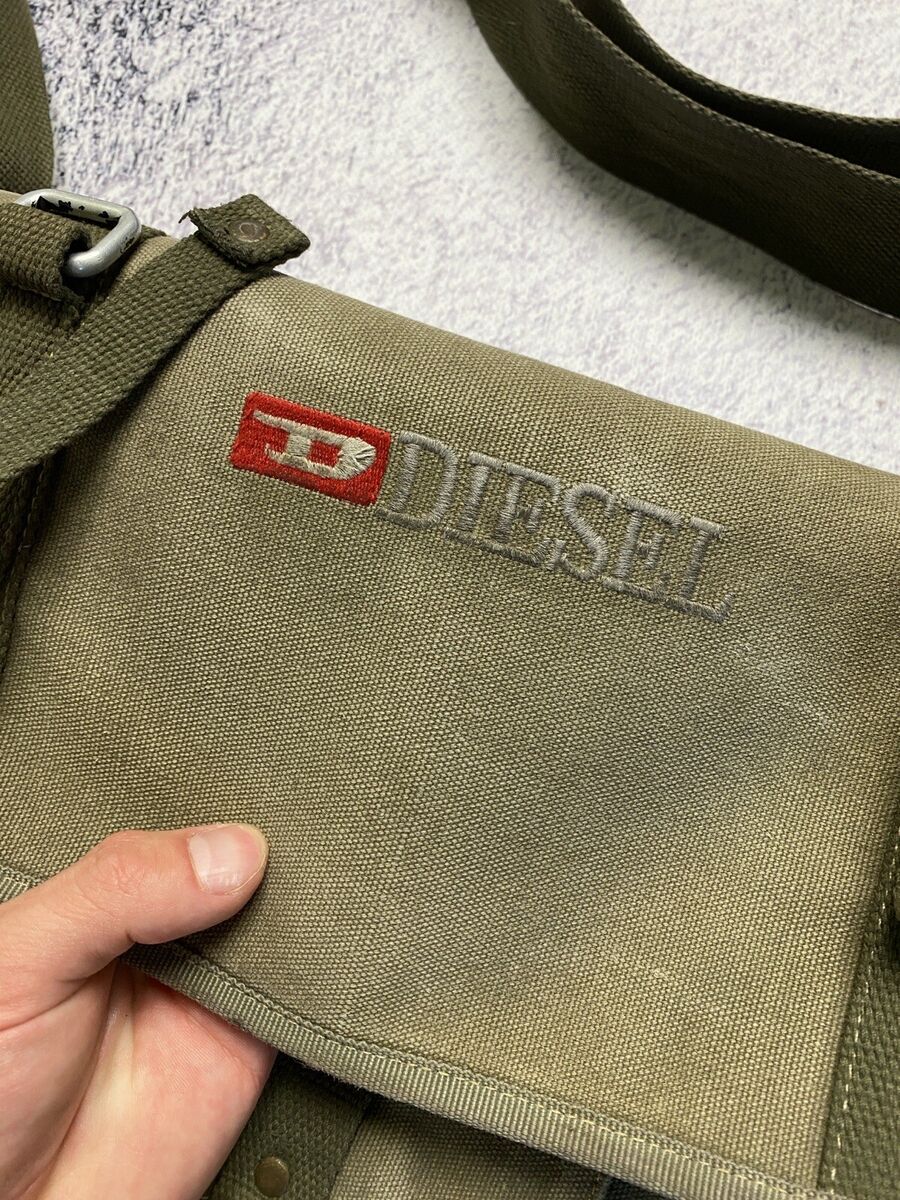 Vintage Diesel Y2K Distressed Military Cotton Canvas Vintage Diesel Y2K Distressed Military Cotton Canvas