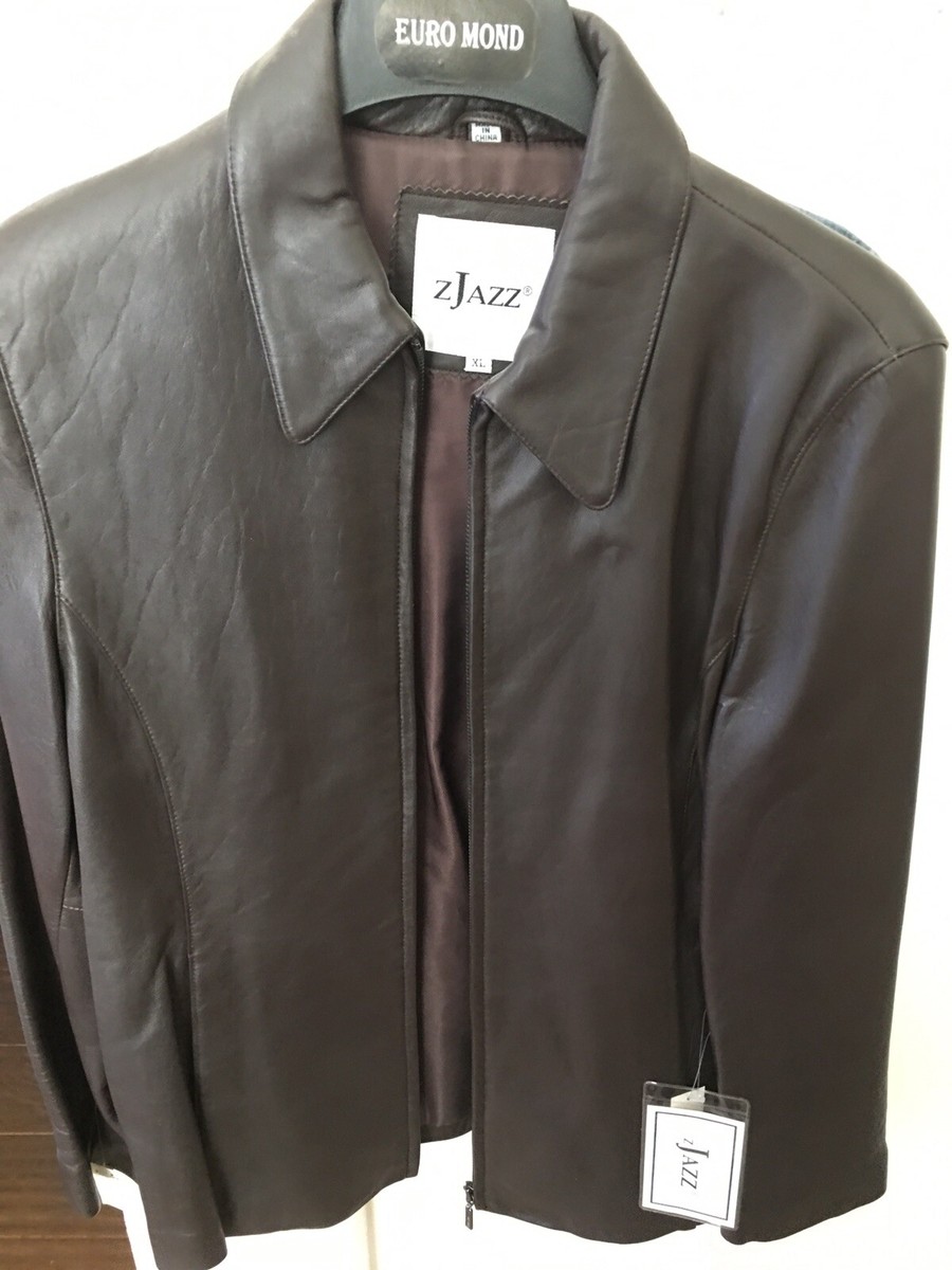 ZJazz Lamb Leather Jacket In Brown XL | eBay