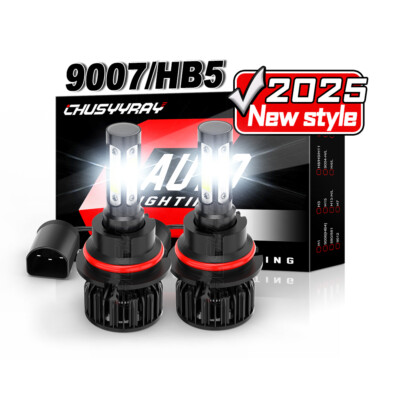 2x 9007 HB5 High Low Beam LED Headlight Bulbs for Ford F150 1992-2003