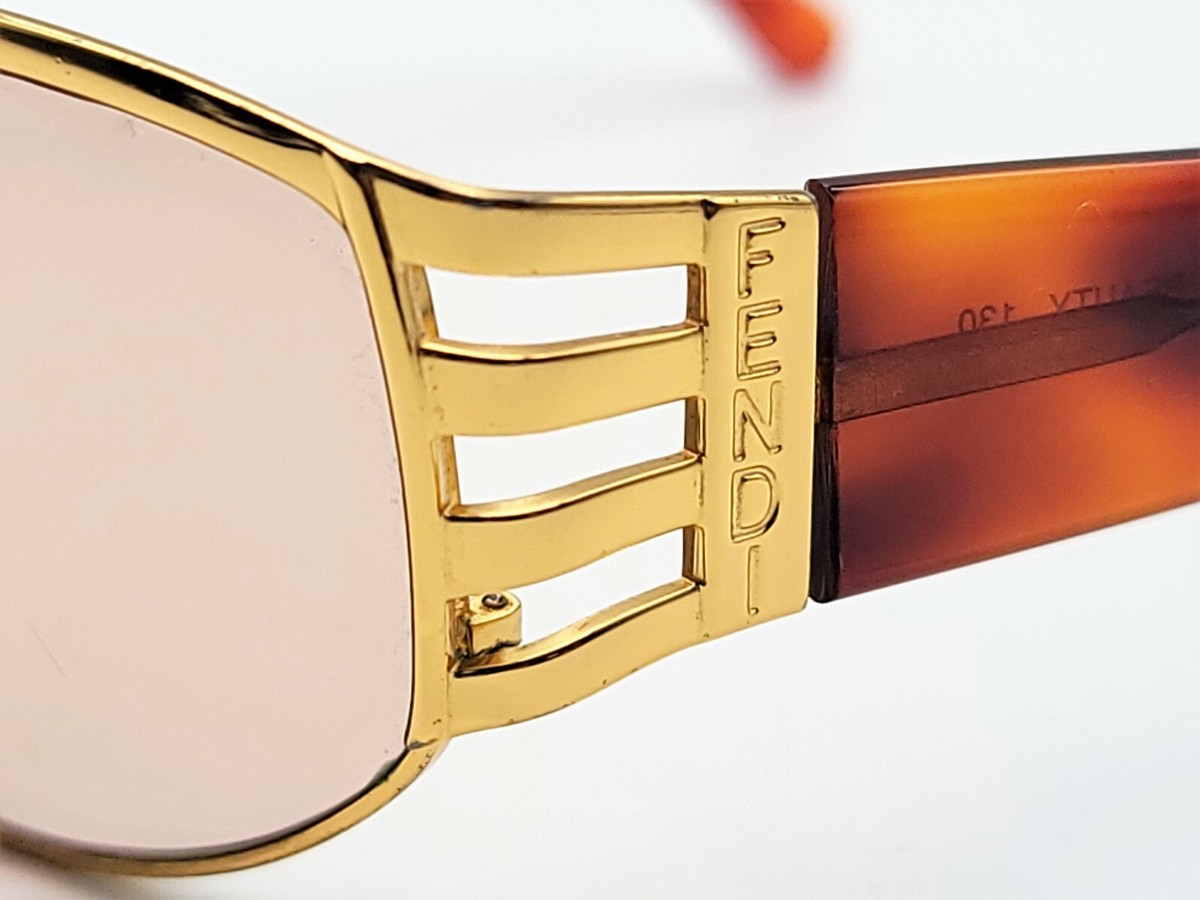 VINTAGE FENDI FS118 TORTOISE GOLDEN BEAUTY 90'S SUNGLASSES