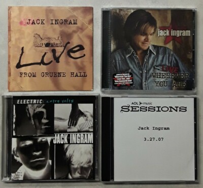 JACK INGRAM Extra Volts LIVE FROM GRUENE HALL Wherever you are AOL SESSIONS CD