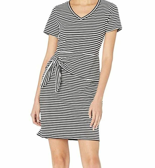 black and white striped peplum dress Embellished Stripes Sheath Peplum Long Dress 48591