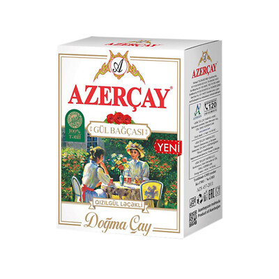 Azercay Rose Garden Large Leaf Black Natural Traditional