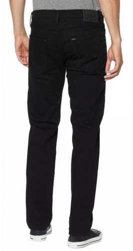 Lee jeans mens Daren regular slim straight stretch fit 'Black Rinse' SECONDS L27 - Picture 2 of 11