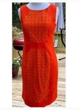 NWT- Nine West Orange Sheath Dress Size 2