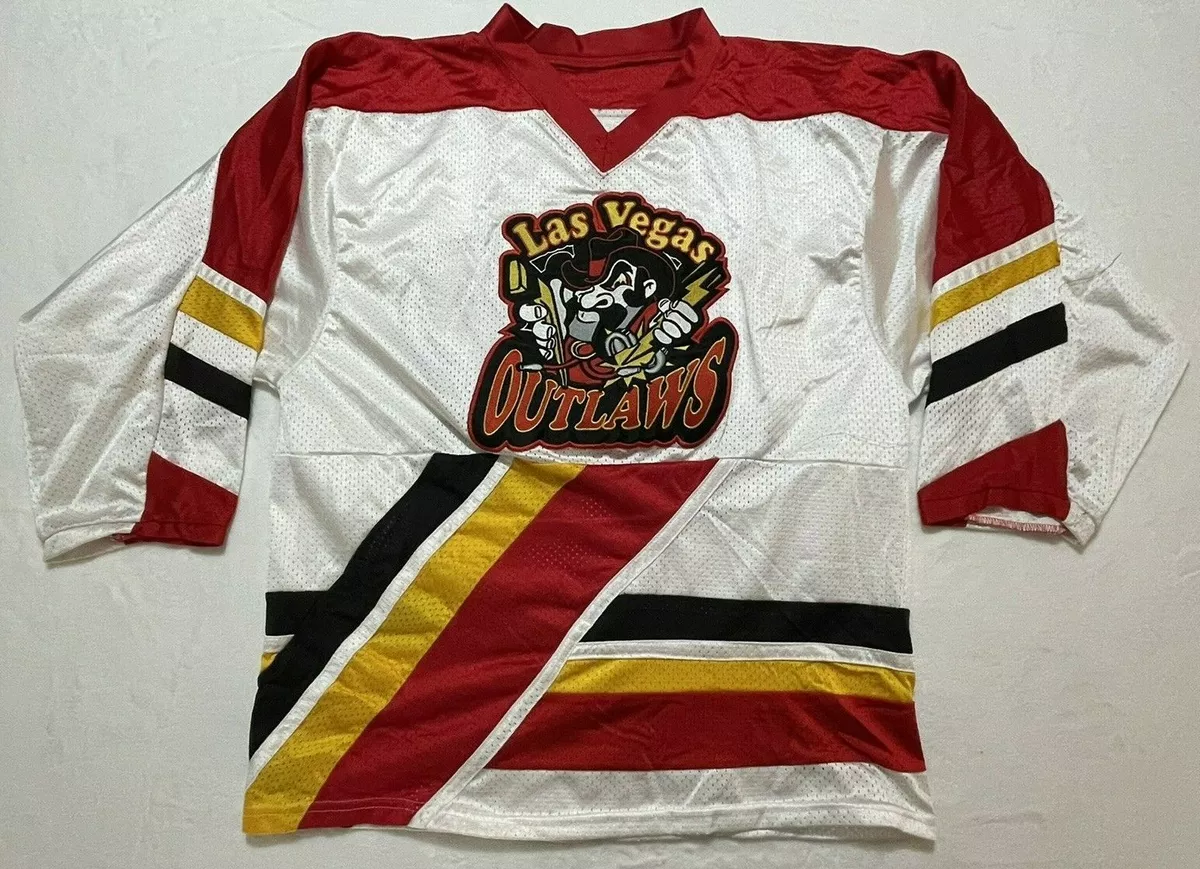 VINTAGE Las Vegas OUTLAWS HOCKEY JERSEY Blank MEDIUM SFC Rare