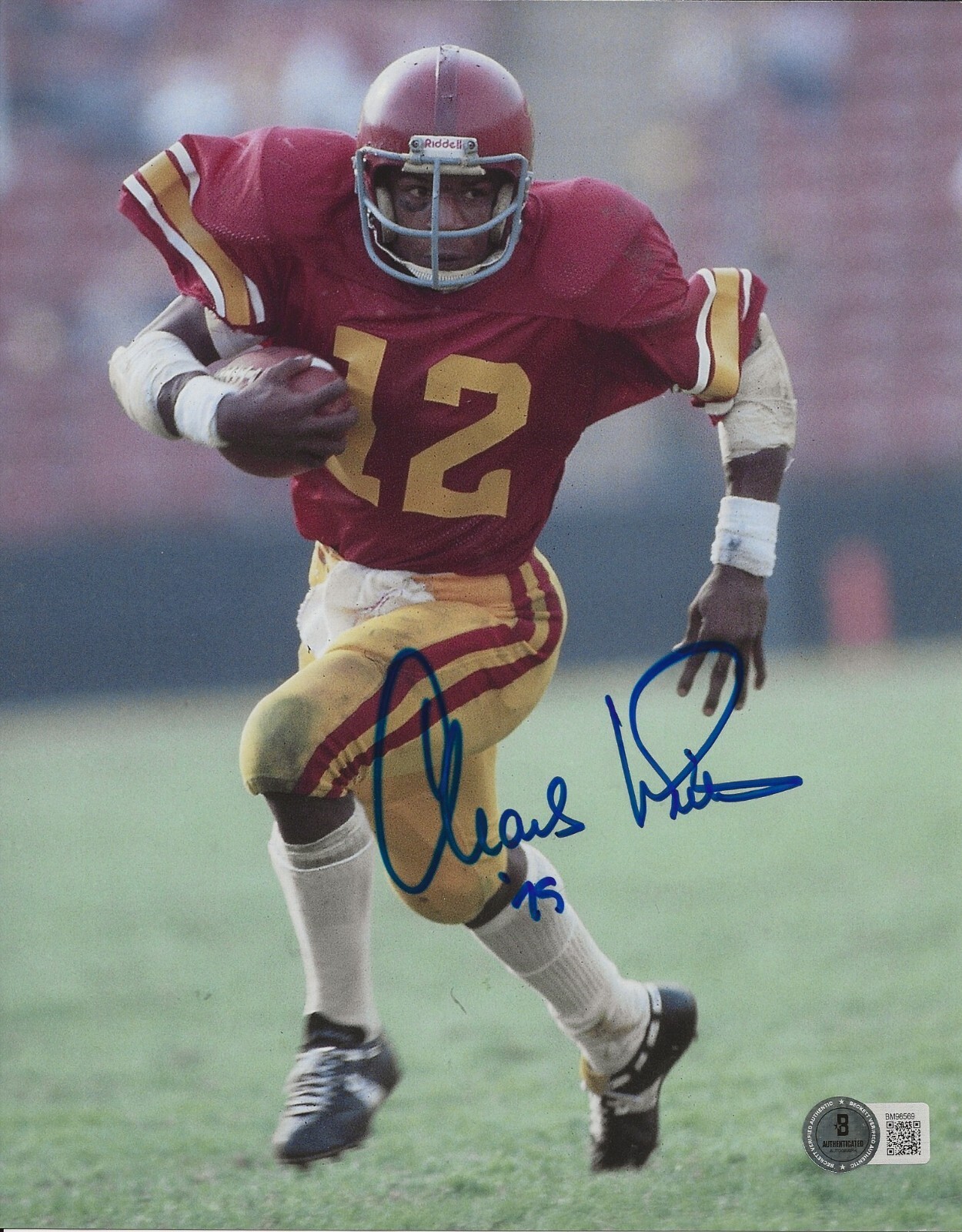 Charles White Autographed Signed USC Trojans 8x10 photo Beckett COA 