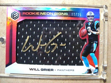 2019 Will Grier Panini Elements Rookie Neon Signs Autograph RC 03/15 Jersey# 🔥