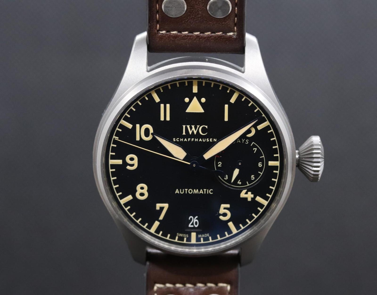 IWC SCHAFFHAUSEN Black Dial Automatic 46mm IW501004 From Japan 087 6108296