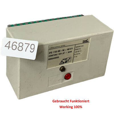 Krom Schröder IFS 110 IM-W-10/1/1 Gasfeuerungsautomat 84367440