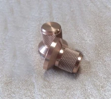 1 Pcs Knurled Silver 25*17*22 Aluminum amplifier solid Volume potentiometer knob