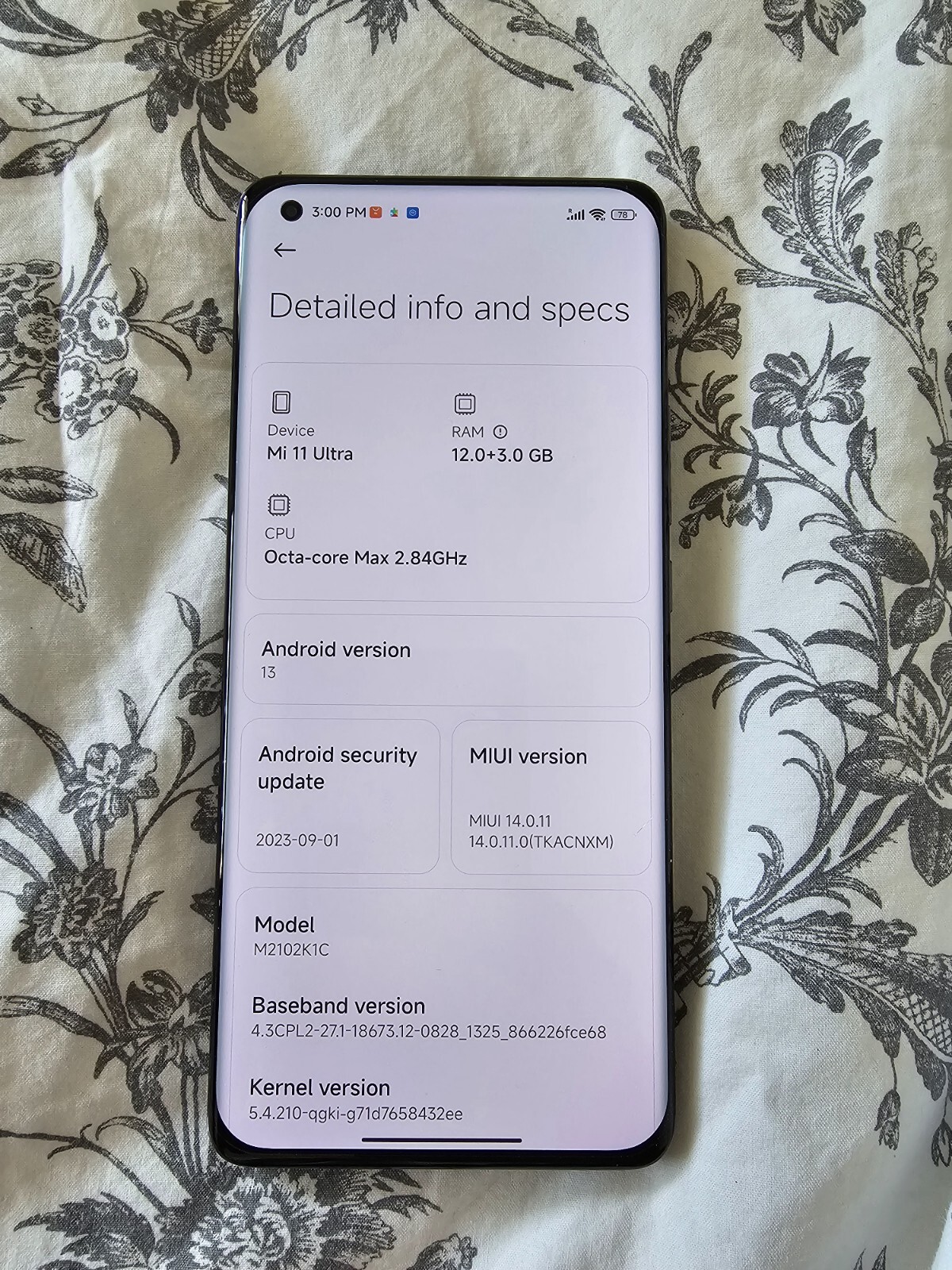 Xiaomi Mi 11 Ultra 5G - 256GB Unlocked Snapdragon 888 Black Excellent Condition 