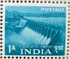 INDIA 1955 SG357 1a. FIVE YEAR PLAN. DAMODAR VALLEY DAM - MNH