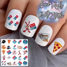 Domino’s Pizza Waterslide Nail Art Decals Set Of 50 Instructions & Bonus