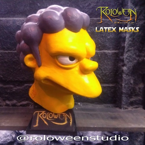 Moe Latex mask/ bartender/ The Simpsons / Moe Szyslak el cantinero/ Cosplay