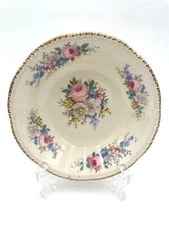 Vintage Floral Porcelain Saucer 5.5"Gold Trim