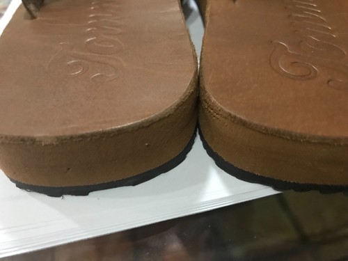 Tommy Bahamas Brown Leather Flip Flop Sandals Men’s 9 - Picture 2 of 4