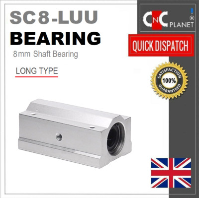 SC8LUU LINEARE BEWEGUNG 8 MM WELLE SCHIEBELAGERBLOCK 8 MM BOHRUNG SCS8LUU LÄNGER