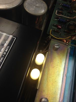  Vintage McIntosh MC2205 meters LED lamps.
