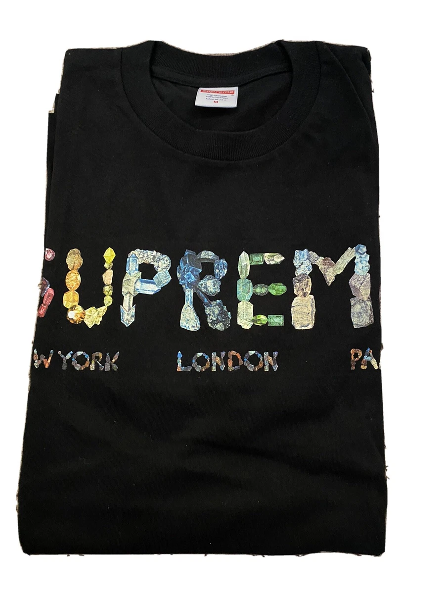 Tシャツ/カットソー(半袖/袖なし)L 黒 Supreme Rocks Tee