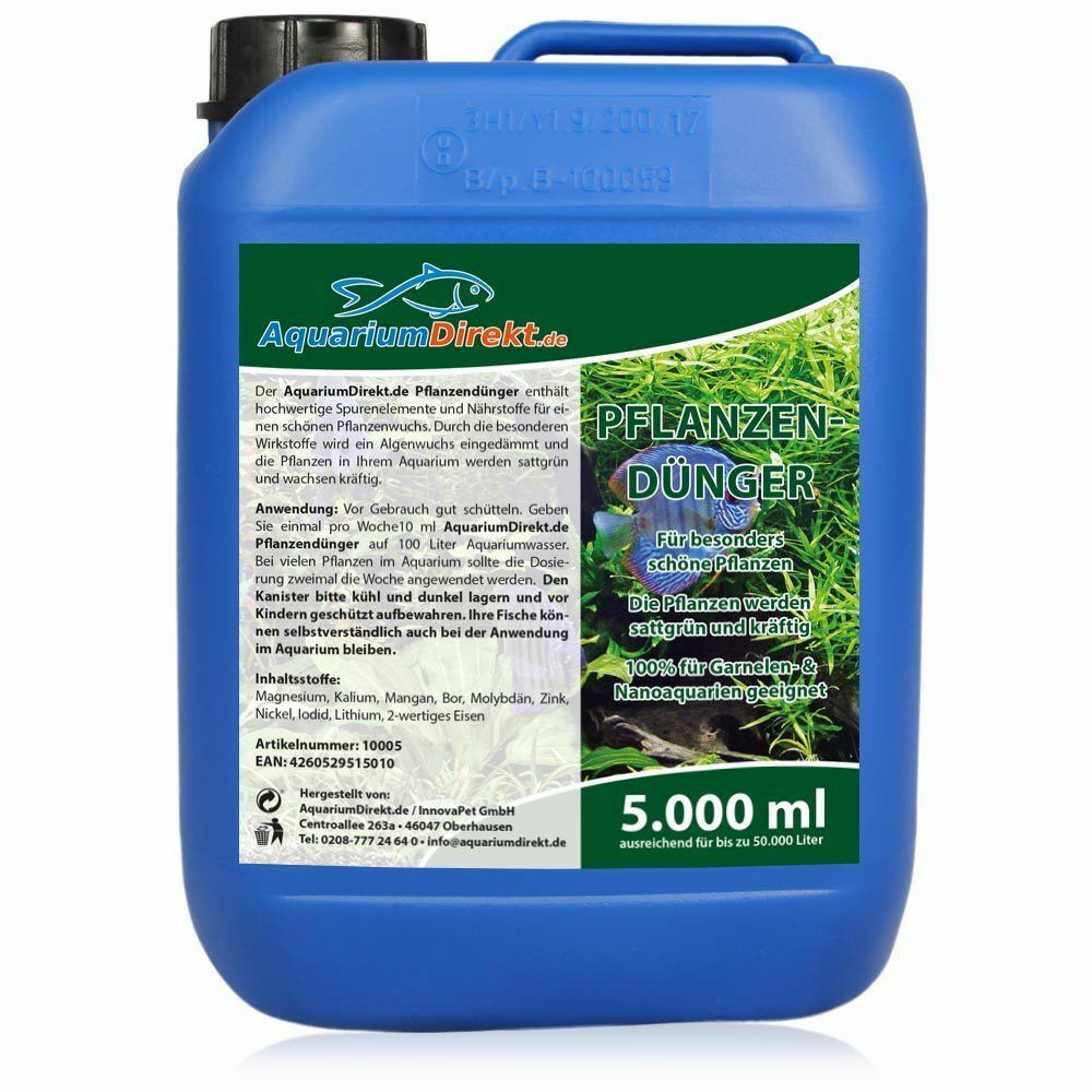3,80/l) TOP Aquarium Dnger Pflanzenpflege Pflanzendnger 5000 ml Kanister  | eBay.de