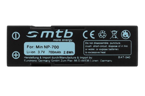 2x Batteria NP-700 per Konica Minolta DiMAGE X50, X60 / Konica Minolta BC-800 - Foto 3 di 3
