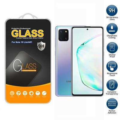 For Samsung Galaxy Note 10 Lite Or Galaxy A81 Tempered Glass Screen  Protector UK - Main Image