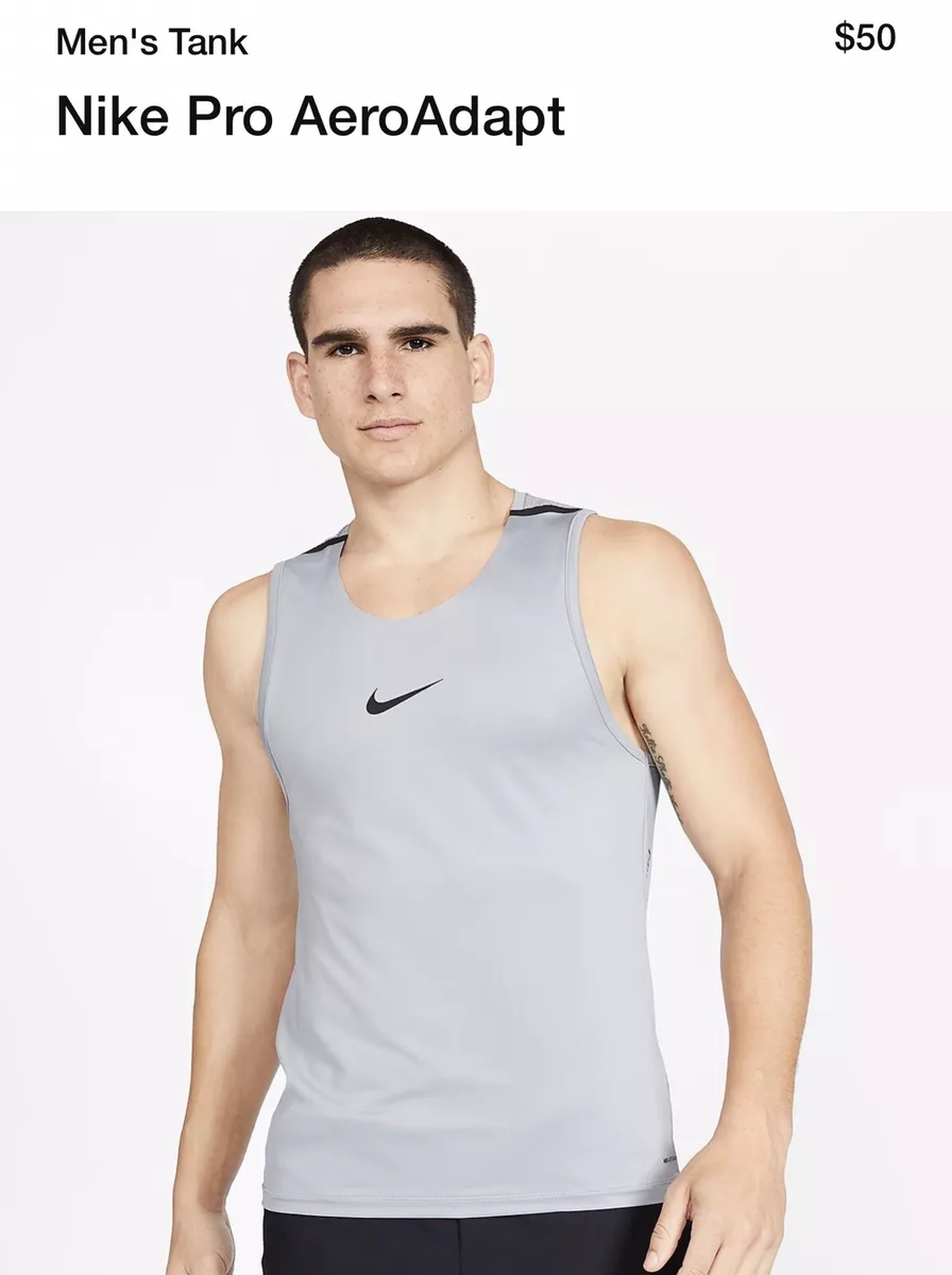 $50 New Nike Pro AeroAdapt Mens Training Workout Tank Sleeveless Shirt Large | eBay