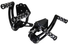 NEW BLACK FORWARD CONTROLS FOR 58-86 Harley-Davidson 4 Speed And 86-99 Softail