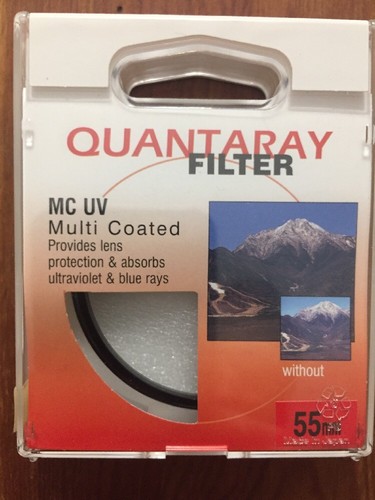10 Quantaray 55mm Multi-Coated UV PHOTO VIDEO FILTER - Glass Lens Protector- NEW - Picture 4 of 7