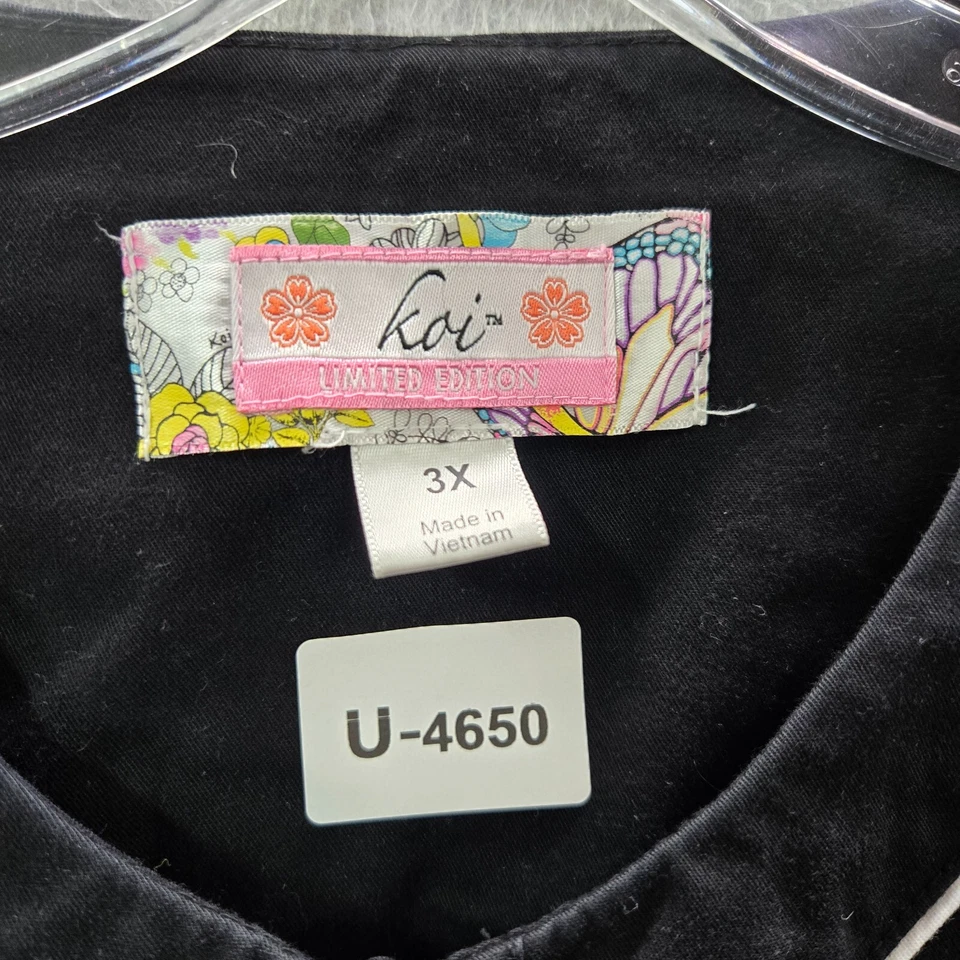 Koi женщин скраб Топ 3 X черный кнопка спереди куртка с длинным рукавом - Изображение 2 из 4