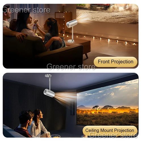 Smart 1080P HD 4K Vidéo Projecteur WiFi Bluetooth Portable Bureau Maison Théâtre - Photo 15/16