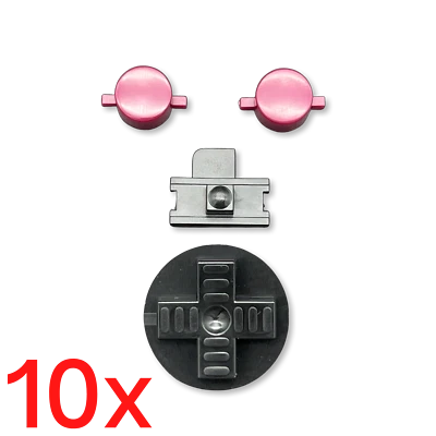 NERDLEVEL 10x Knöpfe Buttons Tasten Ersatz Drücker Knopf Button für GameBoy Classic DMG-01