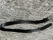 Vintage 2007 Harley Davidson Spellout Leather Belt Sz 42 Black Made in USA