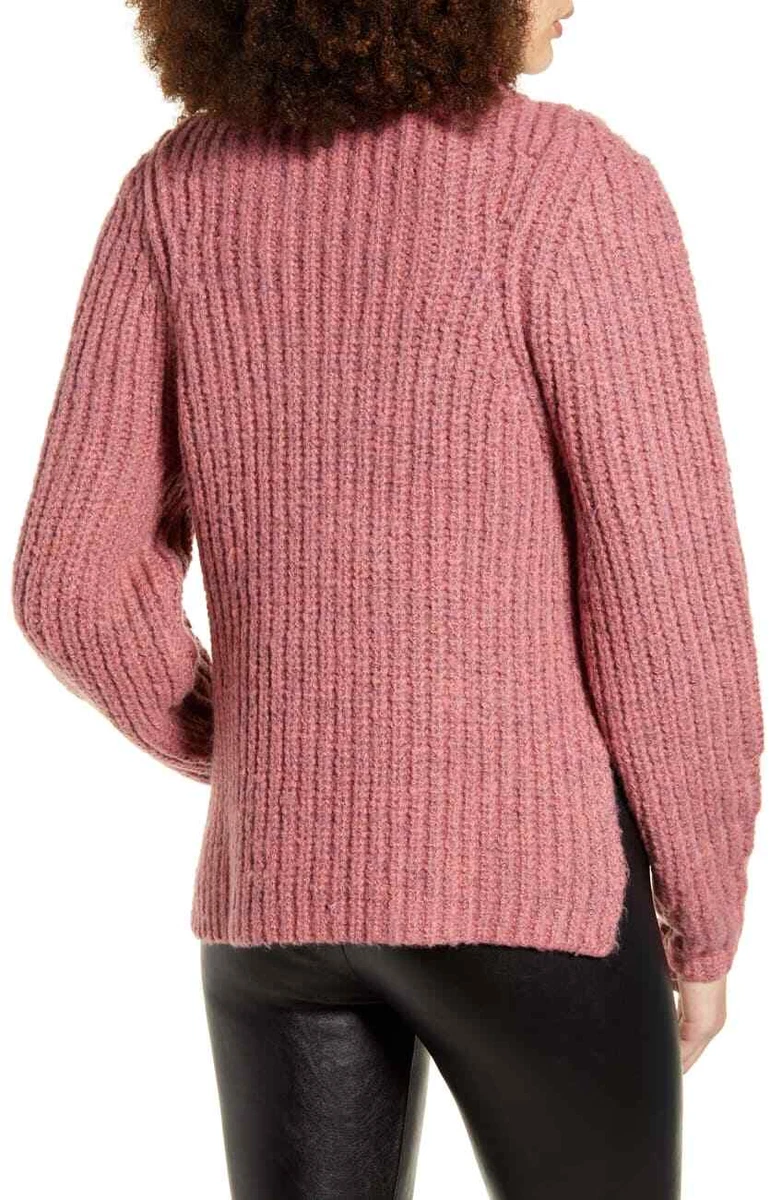Leith cozy top mock neck sweater