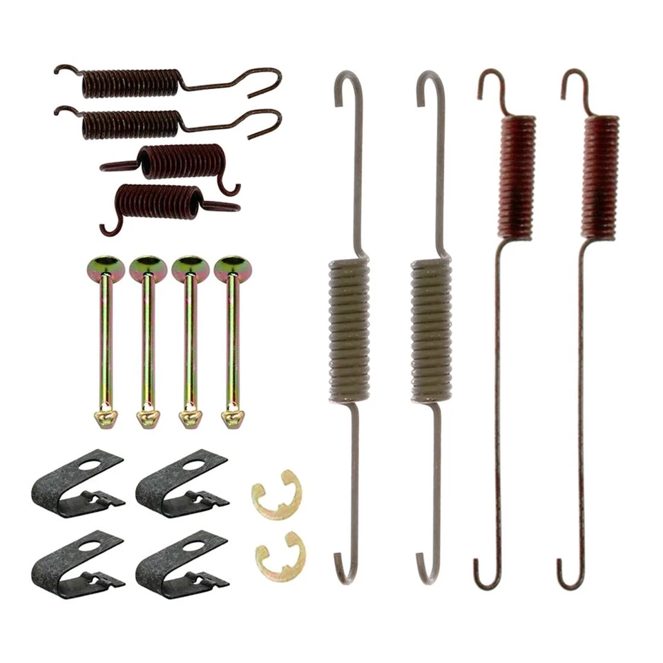 Rear Brake Drums & Brake Shoes Hardware Spring Kit Fits 1978 1979 Audi 5000 - Image 4 of 4