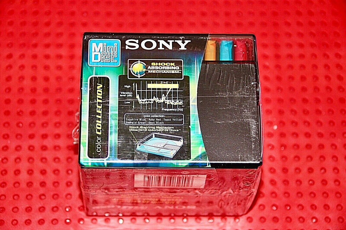 Lot De 5 MiniDisc Sony 74 Minutes - Bleu, Orange Et Rouge - Occasion