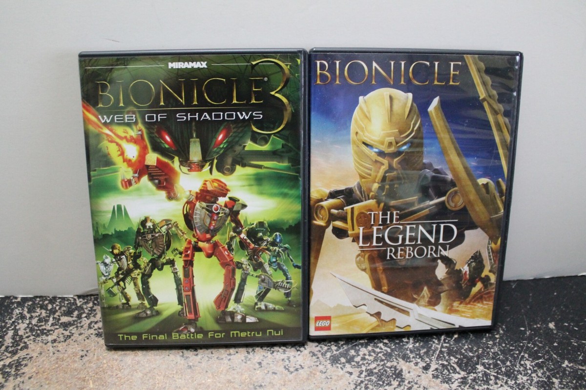 Bionicle DVDs--The Legend Reborn; Web of Shadows (tested)