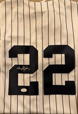 Roger Clemens Autographed Yankees Jersey JSA Certified/ Topps Black Chrome/score