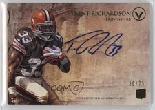 2012 Topps Valor Valor Auto Rookie /75 Trent Richardson #VA-TR Auto RC