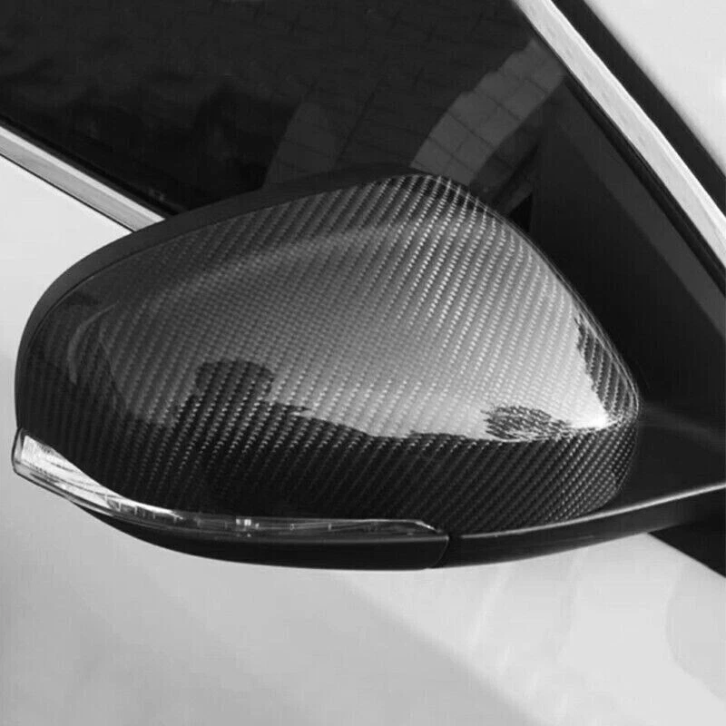 Cubierta de espejo retrovisor lateral de fibra de carbono real para Volvo V90 2017-2023 Foto 3 de 4