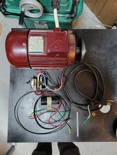 CENTRAL MACHINERY 9"X20" METAL LATHE MOTOR SAME AS GRIZZLY G4000 RUNS EXCELLENT 