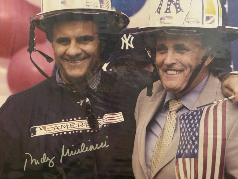 Mayor Guiliani Autographed 'with Joe Torre' 16x20 Photo (Guiliani Signed Only) - Image 2 of 4