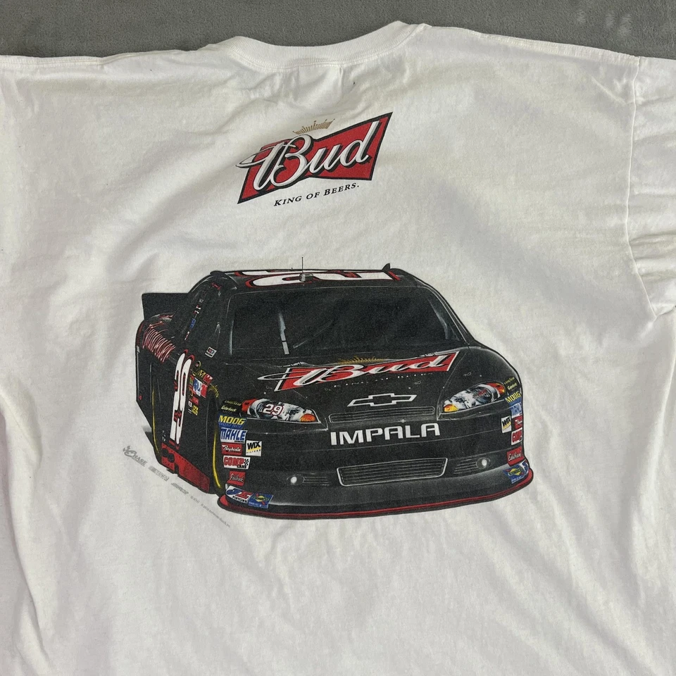 Lote de Camisas Kevin Harvick NASCAR Para Hombres 2XL 3XL Budweiser Chase Auténtico Gráfico Foto 2 de 4